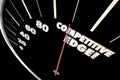 Competitive Edge Advantage Speedometer Words Royalty Free Stock Photo