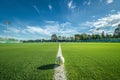 Intense Cricket Match on Lush Green Field