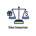 Competitive Pricing Icon Showing an aspect of Pricing, Growth, Profitability, and Worth