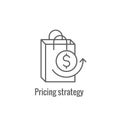 Competitive Pricing Icon Showing an aspect of Pricing, Growth, Profitability, and Worth