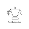 Competitive Pricing Icon Showing an aspect of Pricing, Growth, Profitability, and Worth