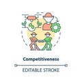 Competitiveness concept icon