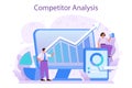 Competitor analysis concept. Market research and business Royalty Free Stock Photo