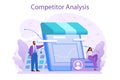 Competitor analysis concept. Market research and business Royalty Free Stock Photo