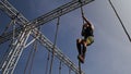 Spartan obstacle running race. Malino Brdo, Slovakia, Female