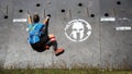 Spartan obstacle running race. Hurdle, female