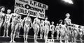 Pro Female Bodybuilders Line Up at 1984 Ms Olympia Contest in Montreal