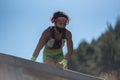 Competitors participate in the 2020 Spartan Race obstacle racing challenge in Andorra, on september 05, 2020