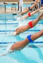 Competitve Swim Meet Royalty Free Stock Photo