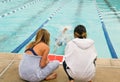 Competitve Swim Meet Royalty Free Stock Photo