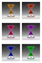 Compilation colored egg timers