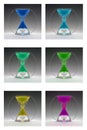 Compilation colored egg timers