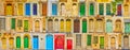 Colorful Maltese doors Royalty Free Stock Photo