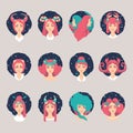 compilation of horoscope. Vector illustration decorative design Royalty Free Stock Photo