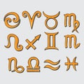 Compilation of horoscope. Vector illustration decorative design Royalty Free Stock Photo