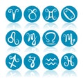 Compilation of horoscope. Vector illustration decorative design Royalty Free Stock Photo