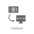 Compiler icon. Trendy Compiler logo concept on white background