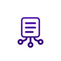 compiling data icon, vector pictogram Royalty Free Stock Photo