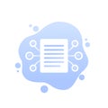 compiling data icon for web and apps