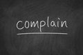 Complain