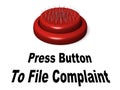 Complaint Button Royalty Free Stock Photo