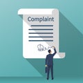 Complaint document concept