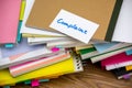 Complaint; The Pile of Business Documents on the Desk Royalty Free Stock Photo