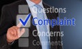 Complaint Touchscreen Royalty Free Stock Photo