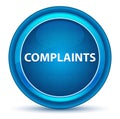 Complaints Eyeball Blue Round Button