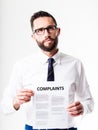 Complaints received by customer service Royalty Free Stock Photo