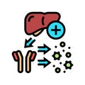complement system color icon vector illustration Royalty Free Stock Photo