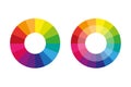 Complementary color wheel flat vector icon for apps and websites. Vector illustration.