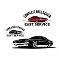 Complete auto repair logo vector