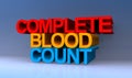 Complete blood count on blue
