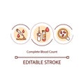 Complete blood count concept icon Royalty Free Stock Photo