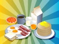 Complete breakfast Royalty Free Stock Photo