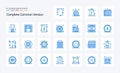 25 Complete Common Version Blue icon pack