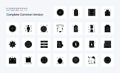 25 Complete Common Version Solid Glyph icon pack