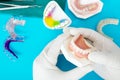 Complete denture or full denture.