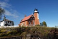 Complete Eagle Harbor Lighthouse Royalty Free Stock Photo