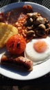 A complete fried breakfast come lunch Royalty Free Stock Photo