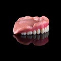 Complete maxillary denture Ã¢â¬â Wax-Up and Gingival Contouring Royalty Free Stock Photo