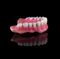 Complete maxillary denture Ã¢â¬â Wax-Up and Gingival Contouring Royalty Free Stock Photo