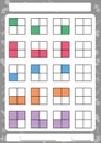 Complete the next pattern, Worksheet for children