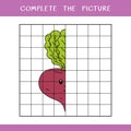 Complete the picture of cute beet