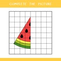 Complete the picture. Simple educational game for kids