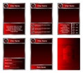 red gradient theme Tcg template bundle Royalty Free Stock Photo