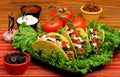 Complete Taco Dinner Royalty Free Stock Photo