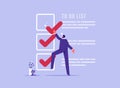 Complete to do list concept