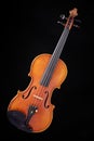 Complete Violin Viola Isolated on Black Royalty Free Stock Photo